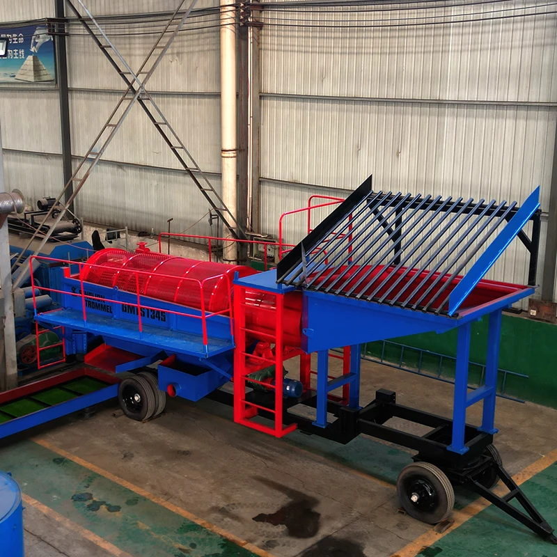 Вращающийся барабан для золотодобывающей промышленности