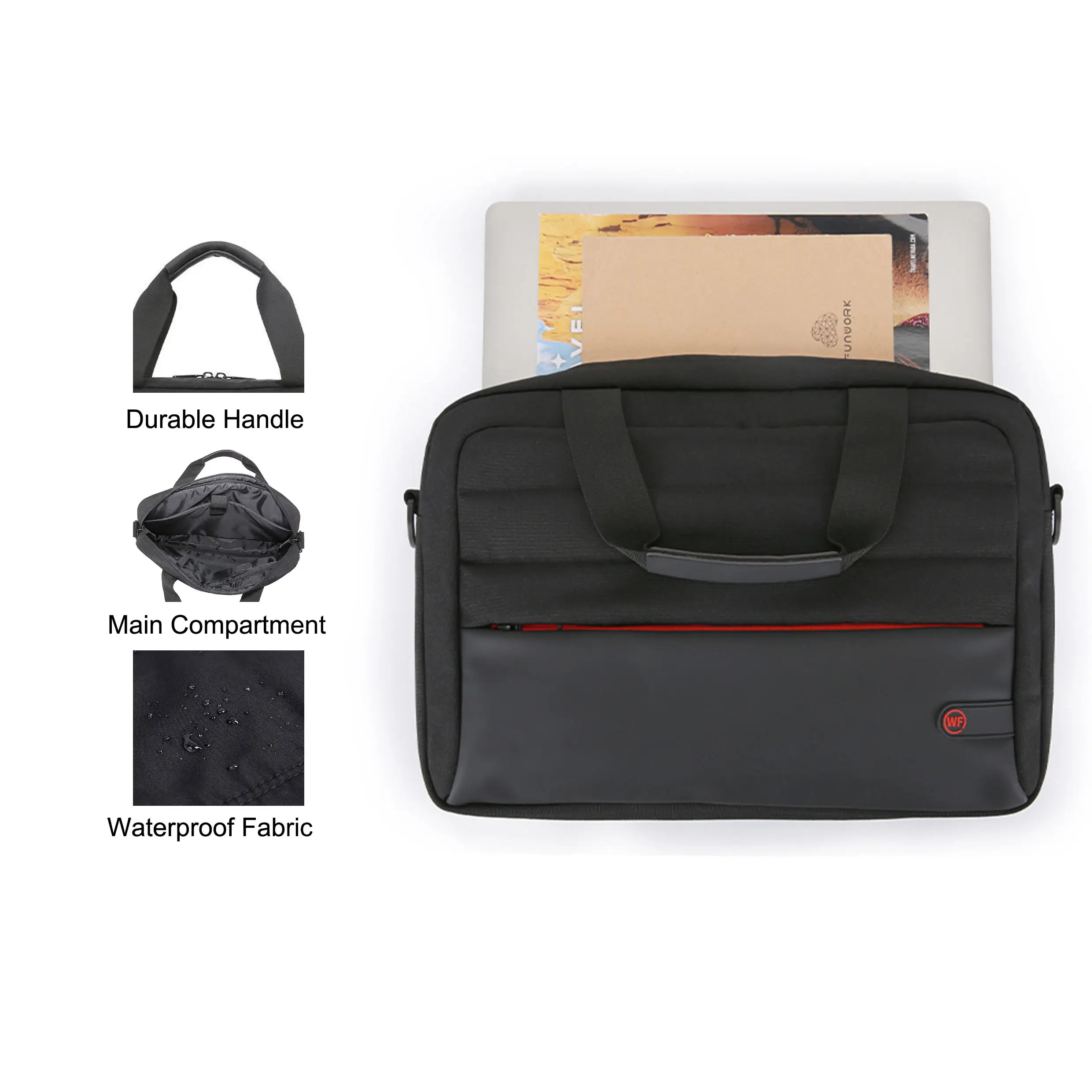 Wholesale High Quality Fashion Recyclable Waterproof Shoulder Sleeve RPET Laptop Bags For Computers