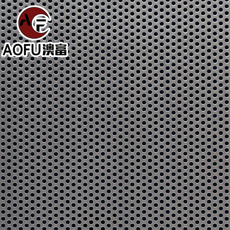 Stainless steel aluminum Sheet panels punch plate Round micro metal mesh speaker mesh grill manufacturer