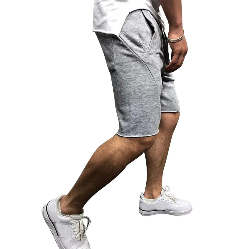 Summer Mens Shorts Outdoor Sweat Shorts Fashion Streetwear Fitness Plain Fleece Drawstring Shorts for Men Wholesale S-XXX S00671