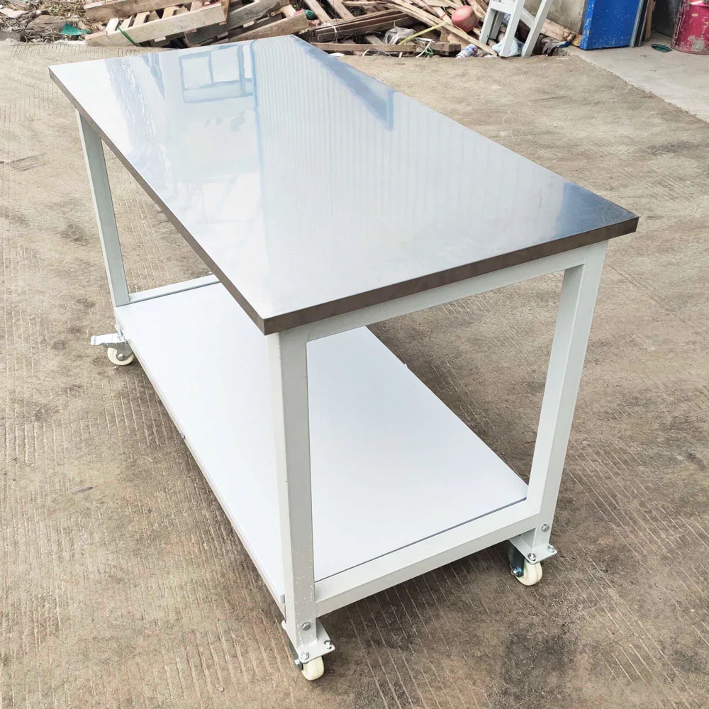 Kitchen Furniture Stainless Steel Double-layer Factory Commercial Operation Worktable
