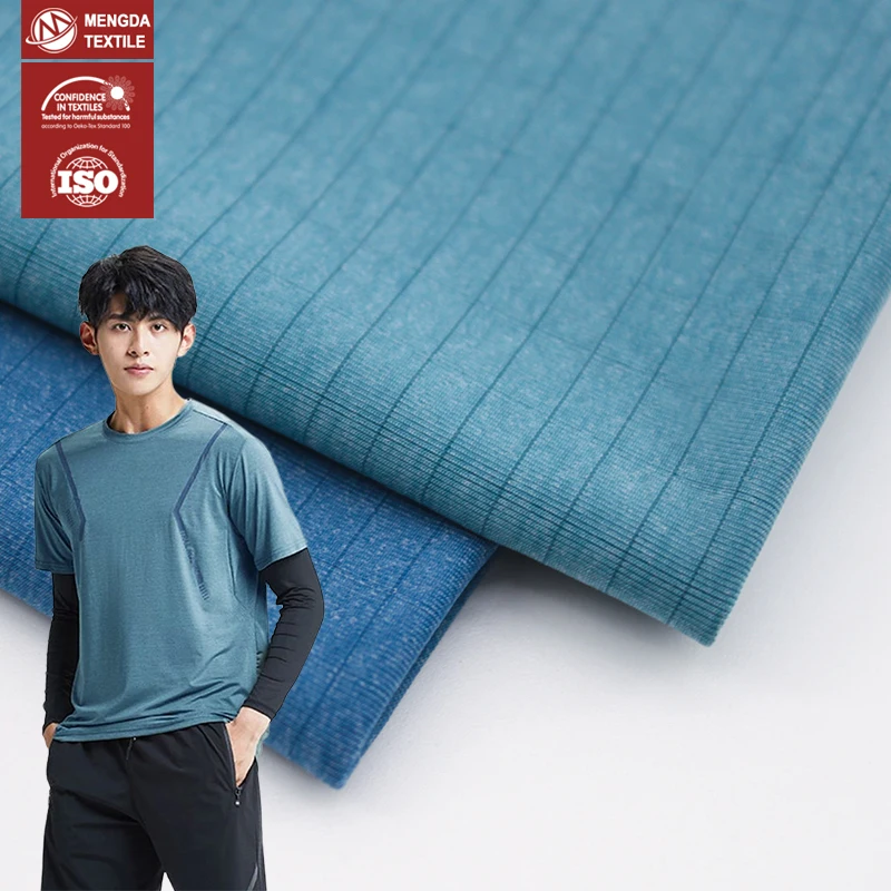 Jacquard checks design nylon polyester elastane fabric for running shorts yoga pant