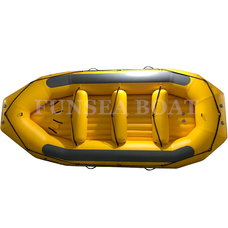 14ft 4.25m 430 top quality good price self bailing air floor pvc or hypalon inflatable river whitewater rafting boat