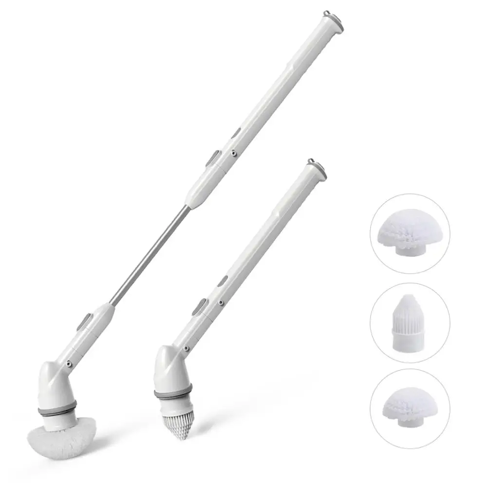 Multi-functional Wireless Electric Spin Scrubber  Cleaning Brush Long Handle Bathroom Floor Toilet Cleaning Tool rechargeable