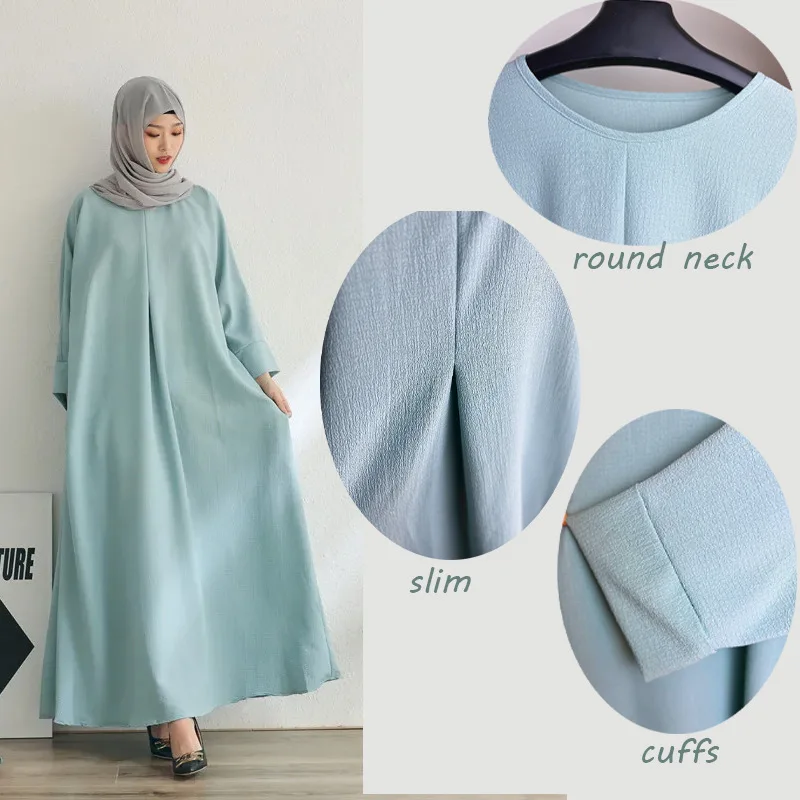Eid Dubai Modest Muslim Girls Plain Classy Abaya De Luxe Wholesale Khimar Hijab Dress Luxury Palestine Abaya