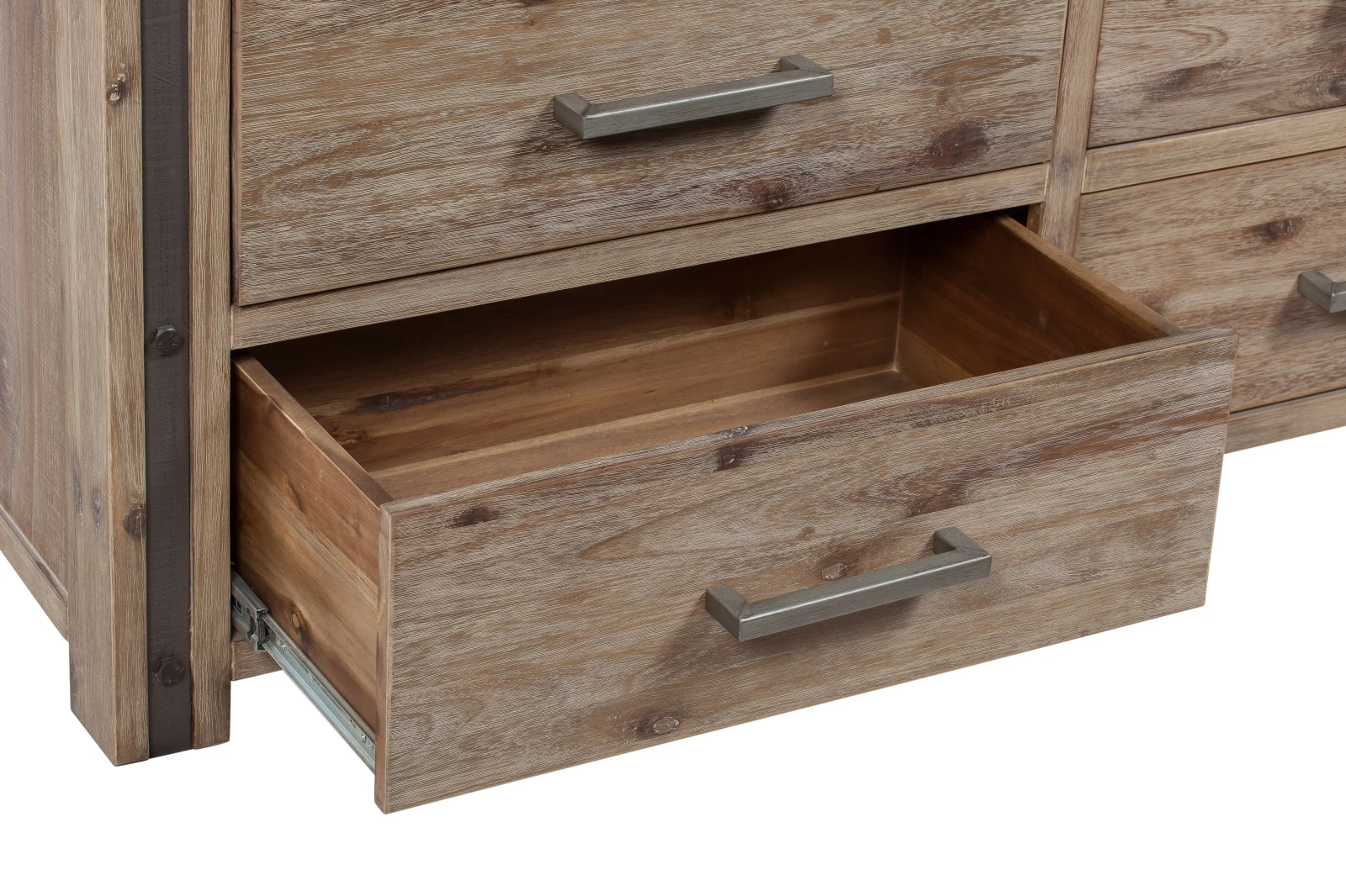 TITAN Dresser 6 Drawers Wooden Wardrobe Solid Wood Bed Room Furniture Set From Vietnamese Supplier