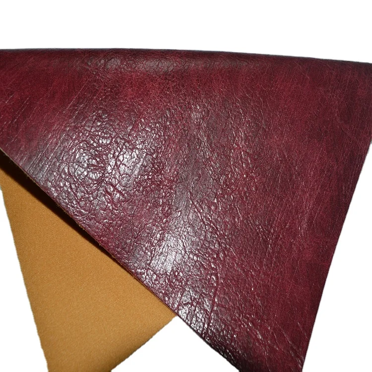 
2021 hot sell recycle artificial leather fabric for shoes and bag from China 