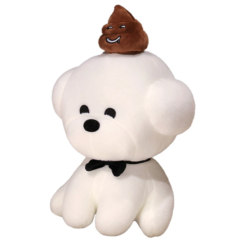 In stock factory wholesale high quality plush toys Poo dog stuffed dog doll for kids holiday gifts