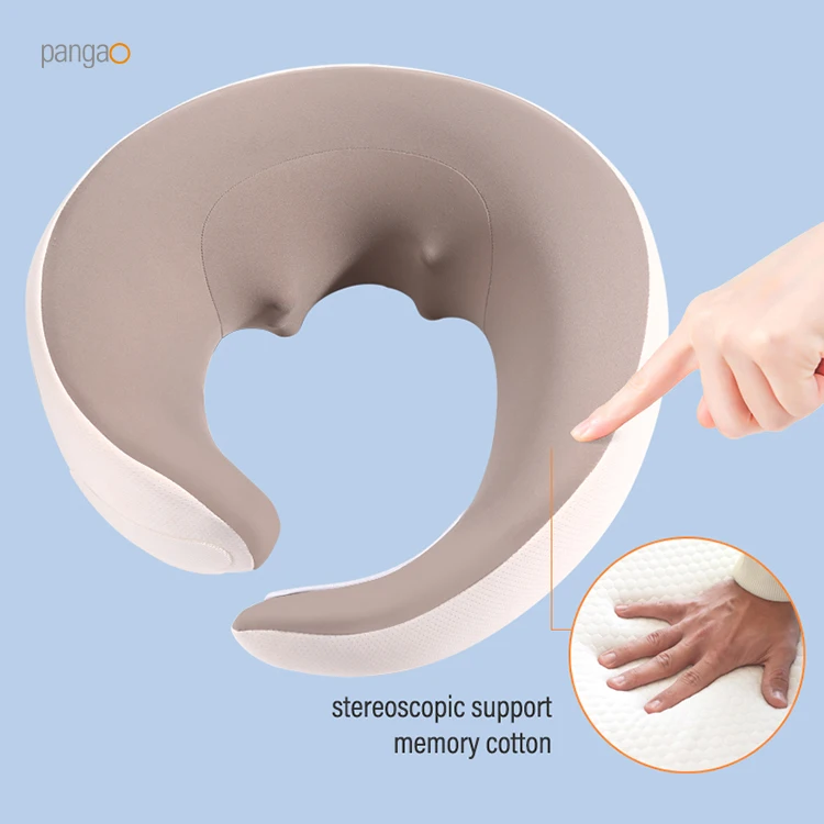 Smart Electric Cervical Spine Massage Travel Shoulder And Neck Pillow Massager with Red Light Heat