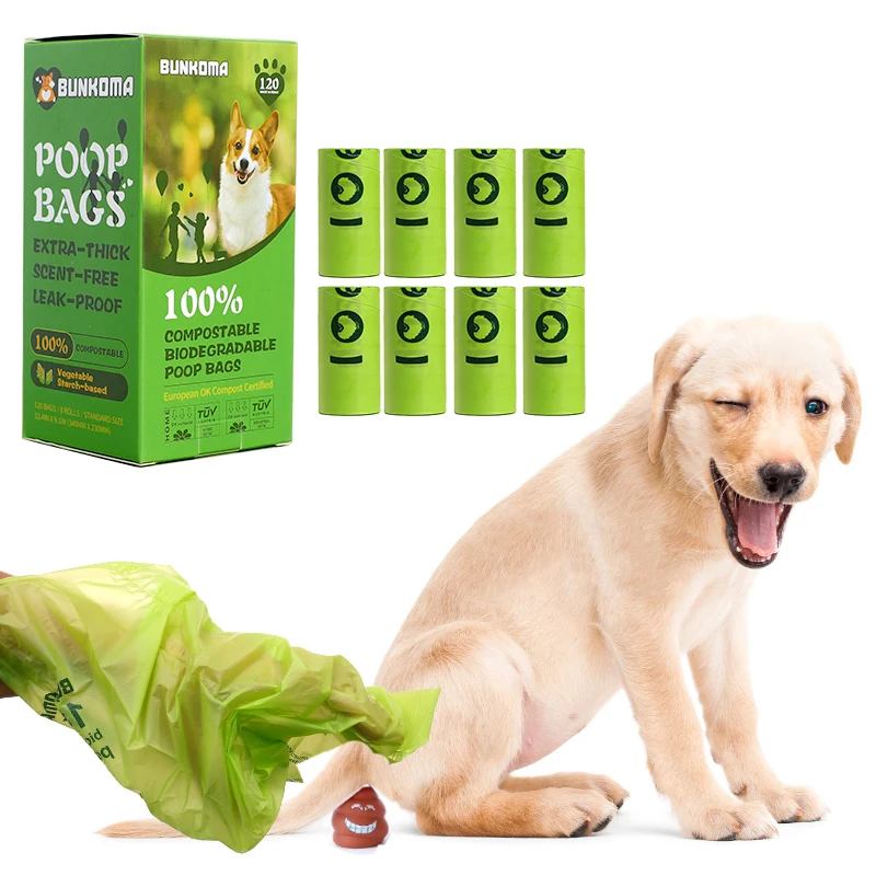 Pet Degradable Waste Disposal Bag EPI Biodegradable Poop Bags Eco Dog Poop Pet Garbage Compostable Poop Bag
