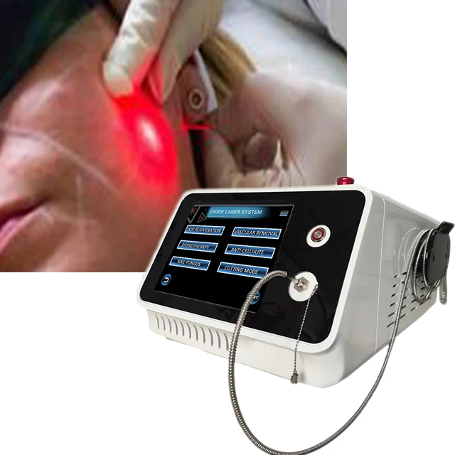 Wellness use vaser lipo Endolaser 40W diode laser double wave 980nm 1470nm lipolysis weight loss liposuction fat reduce device