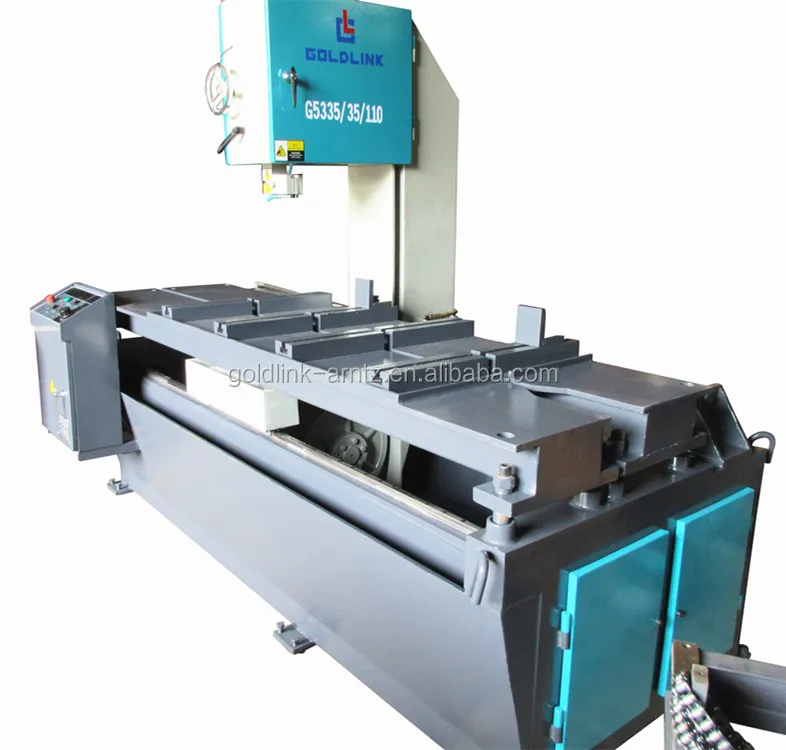 Vertical metal cut-off band saw machine