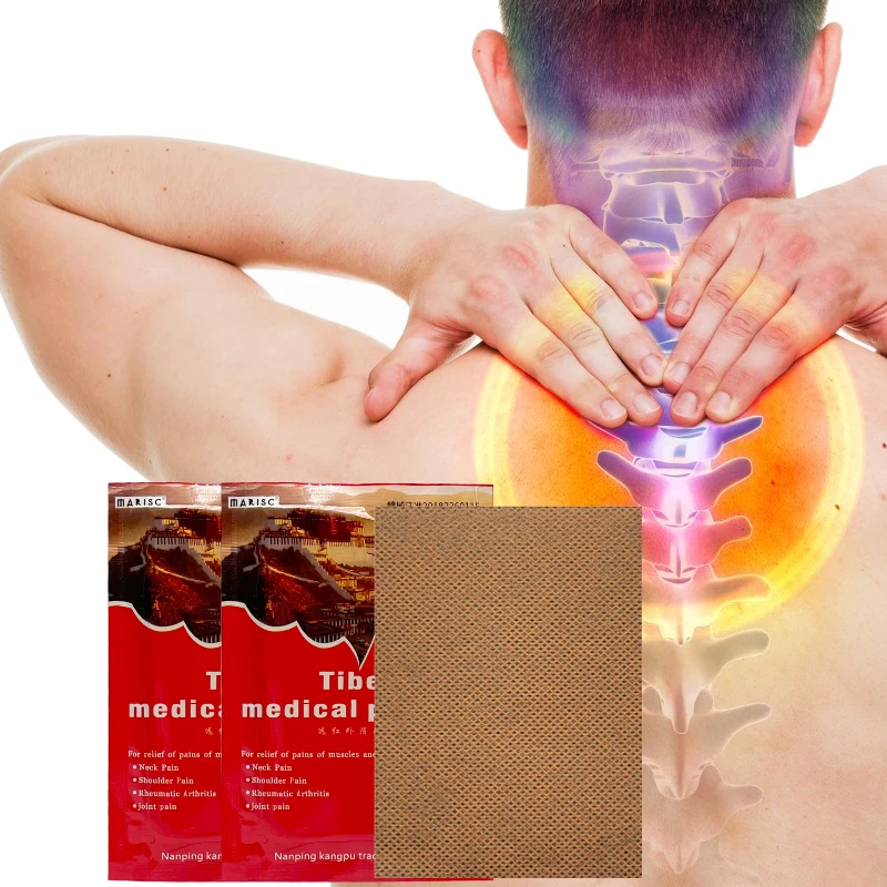 8pcs/bag Chinese Tibet Natural Herbal Plaster for Cervical/Frozen Shoulder/ Lumbar Spine Pains Patches