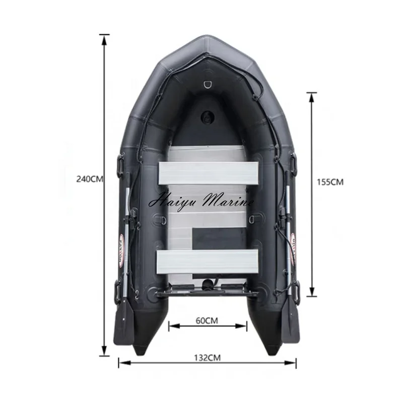 Hot sale hypalon rigid rib boat with aluminum base suitable for 18-40hp engine