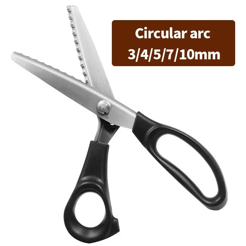 Shears Comfort Grips Crafts Zig Zag Cut Sewing Scissors,Professional Handheld Dressmaking