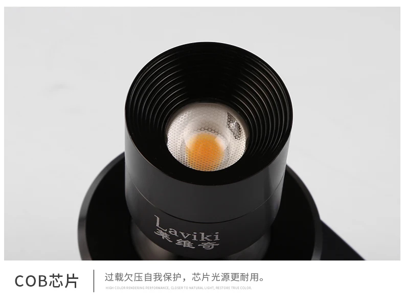 
5W Recessed beam angle adjustable zoomable cob led focus spotlight for cabinet museum lighting 