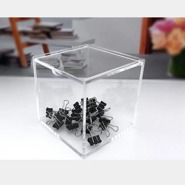 Top Quality 3Mm Thickness Clear Acrylic Box Preserved Roses Box 1/9/16/25/36 Holes Square Acrylic Boxes