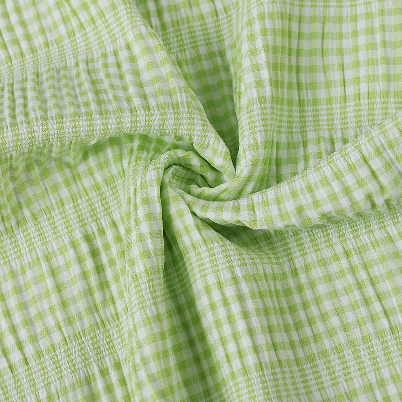 Stock T/C/Spandex pin check fabric,  wholesale check fabric