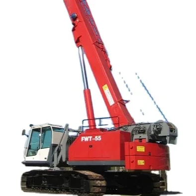 55 Ton Crawler Crane FWT55 China with Optional Extendable Fly Jib for Sale