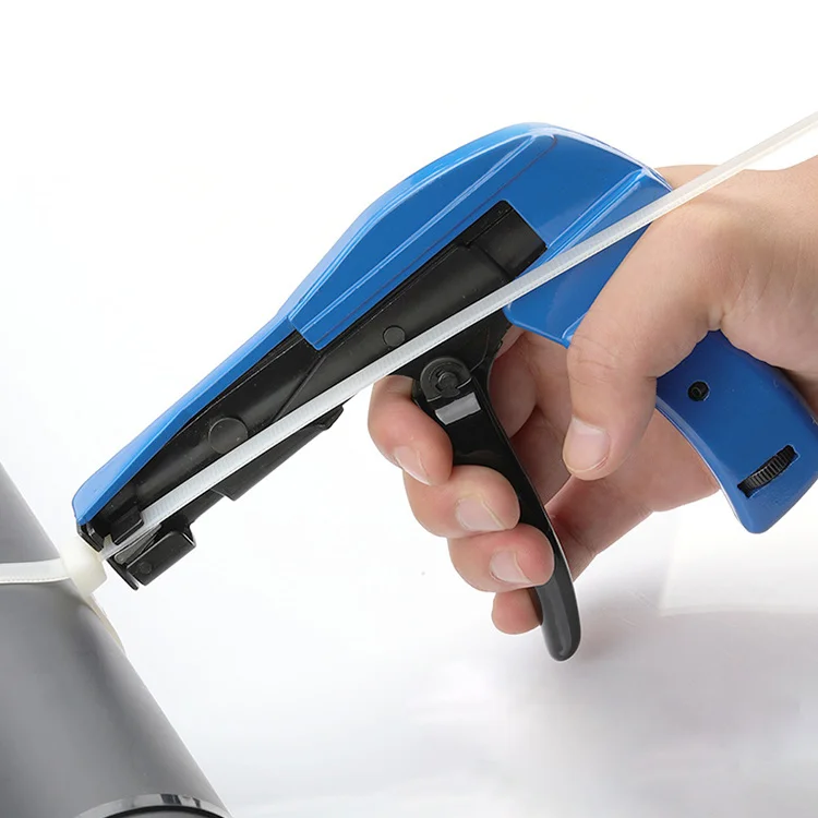 Wrap Pneumatic Tightener Tool Wire Bundling Cable Tie Gun for Wire Harness and Cable Bundle, Fastening and Cutting Plastic
