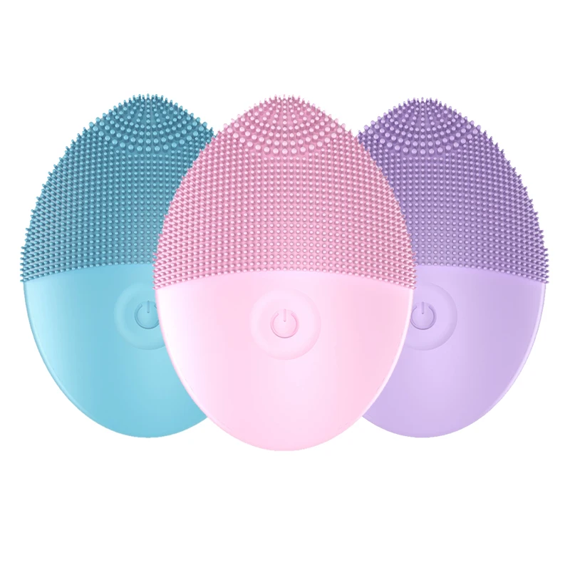 
Face Deep Cleaning Electric Facial Pore Cleaner Massage Brush Silicone Facial Cleansing Brush 