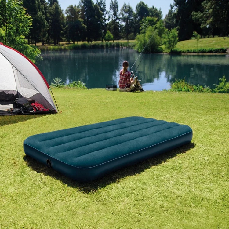 Hot Sale intex 64731 inflatable canvas medical saco camping air bed mattress inflatable matters 2 men best for kids