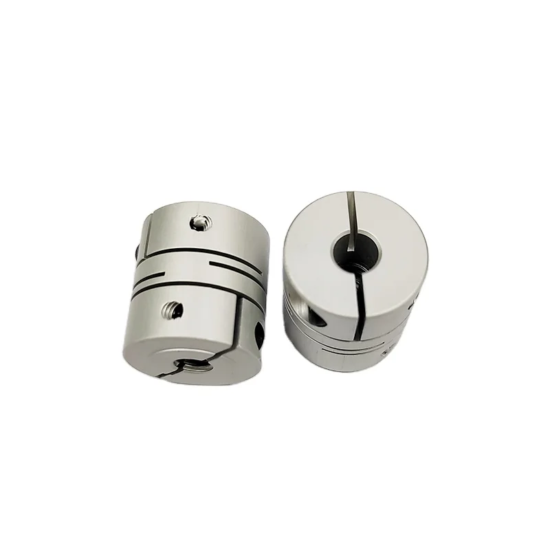 Aluminum Alloy Shaft Coupling Screw Thread Clamping for Motor Rigid Couplings Rigid Shaft Rigid Shaft Coupling