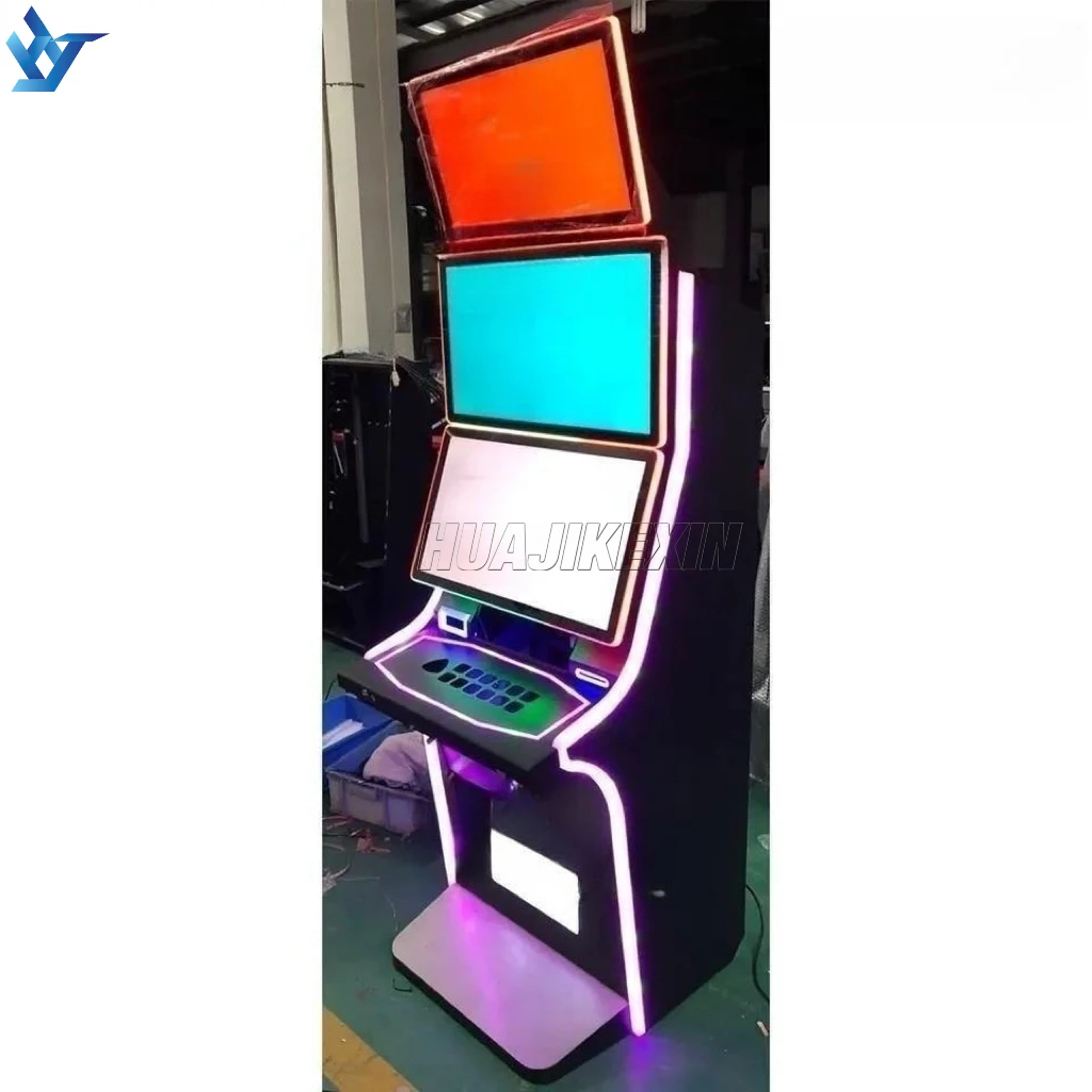 2023 USA Popular 27 inch LED Triple Monitor Metal Cabinet Computer PC For Skill Game Machine