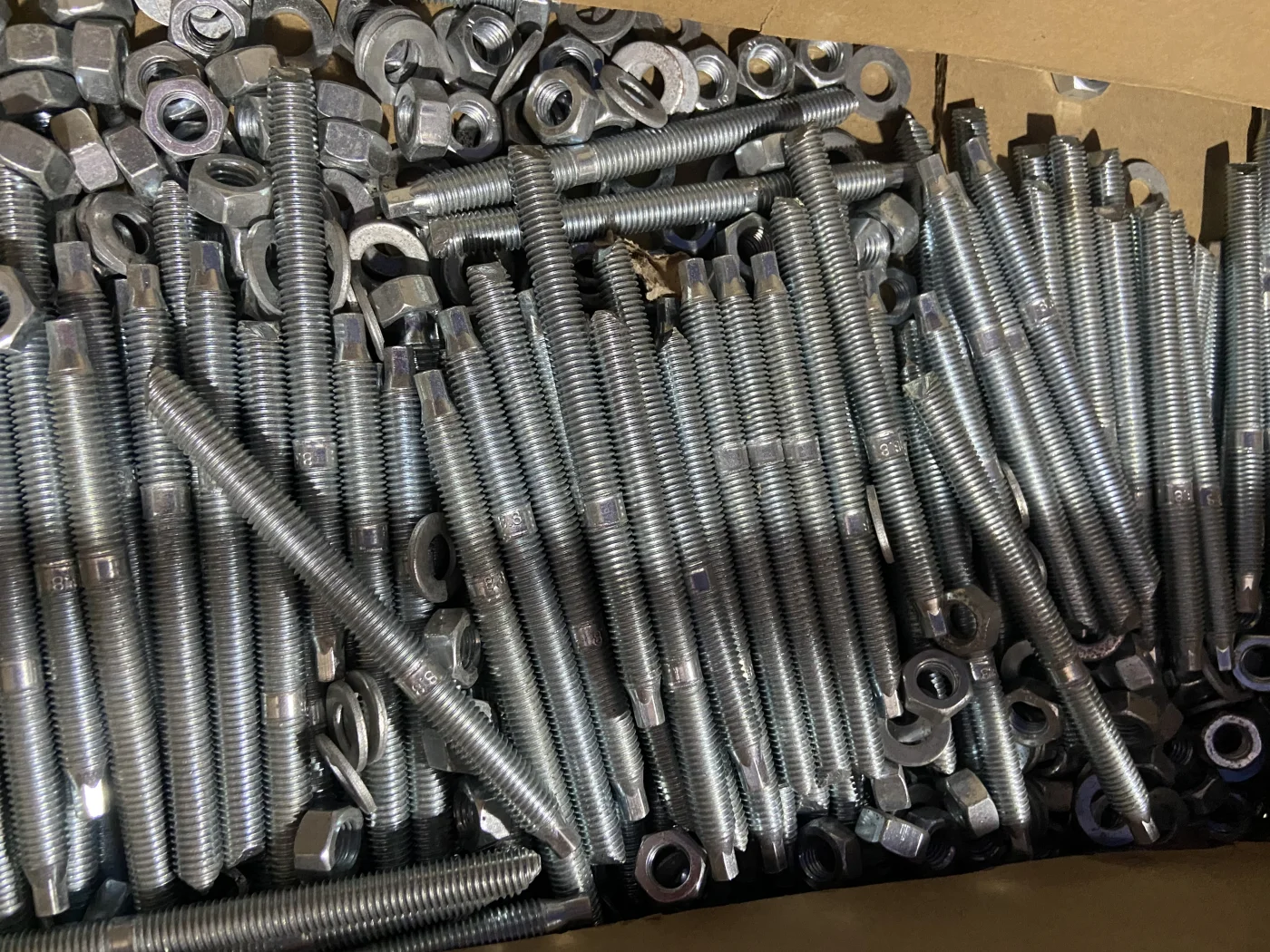 410 Mushroom Studs Double End Thread Screw Bolts Stainless Steel Threaded Stub Hdg Stud Bolt With 2 Hex Nut Bolt