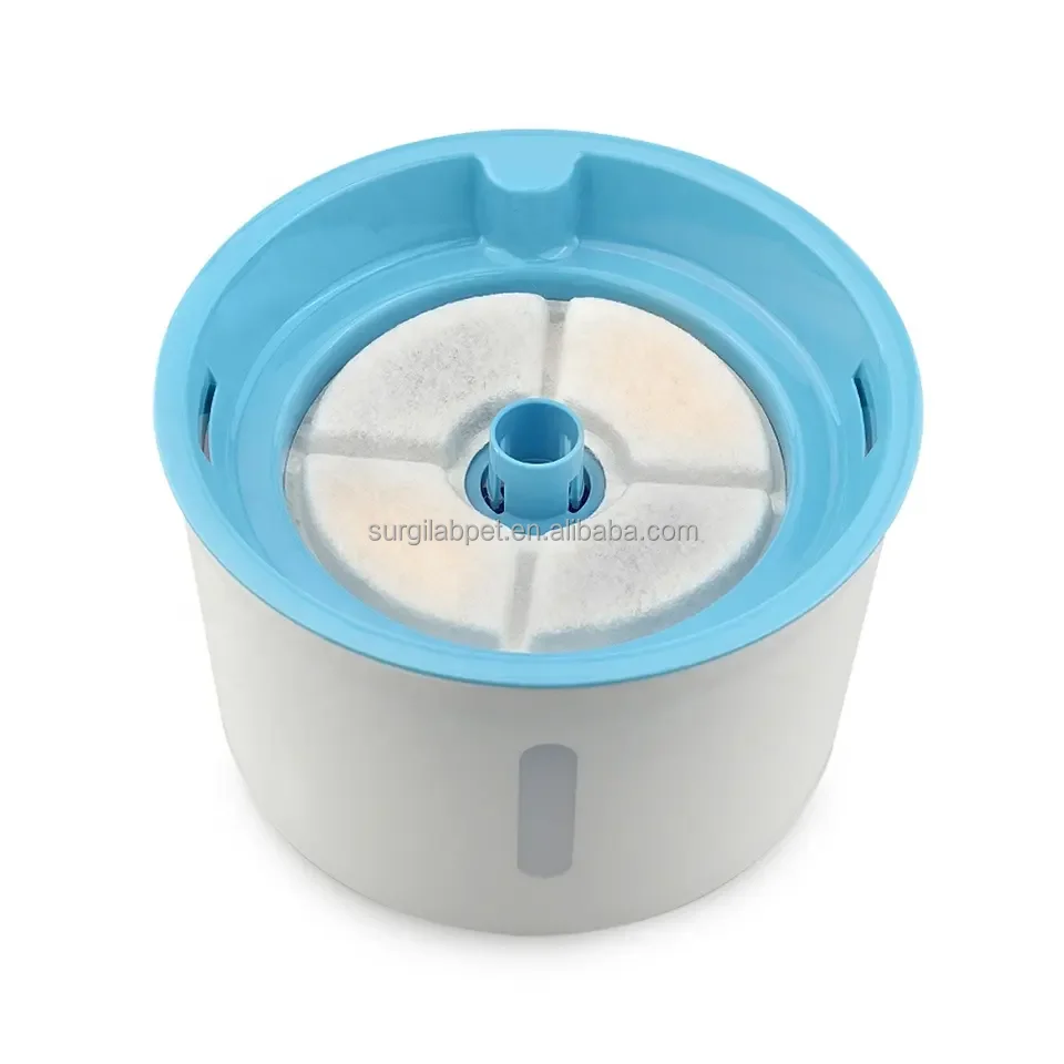 2.4L  USB Cat water dispenser With LED Light Automatic filtering live water pet water fountain