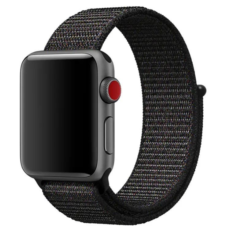 Ремешок нейлоновый для Apple Watch band 44 мм 40 42 38 спортивный браслет-петля iWatch Series 5 SE 6 4 3 2
