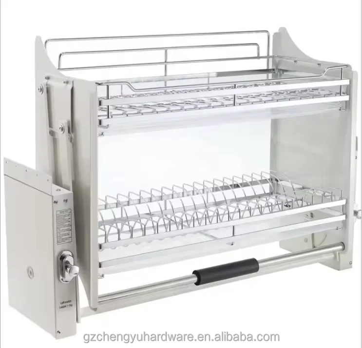 CY-229 Kitchen Cabinet Pull Out Baskets kitchen Cabinet Basket Double Layer Kitchen Pull-Out Bown Basket Hardware Furniture