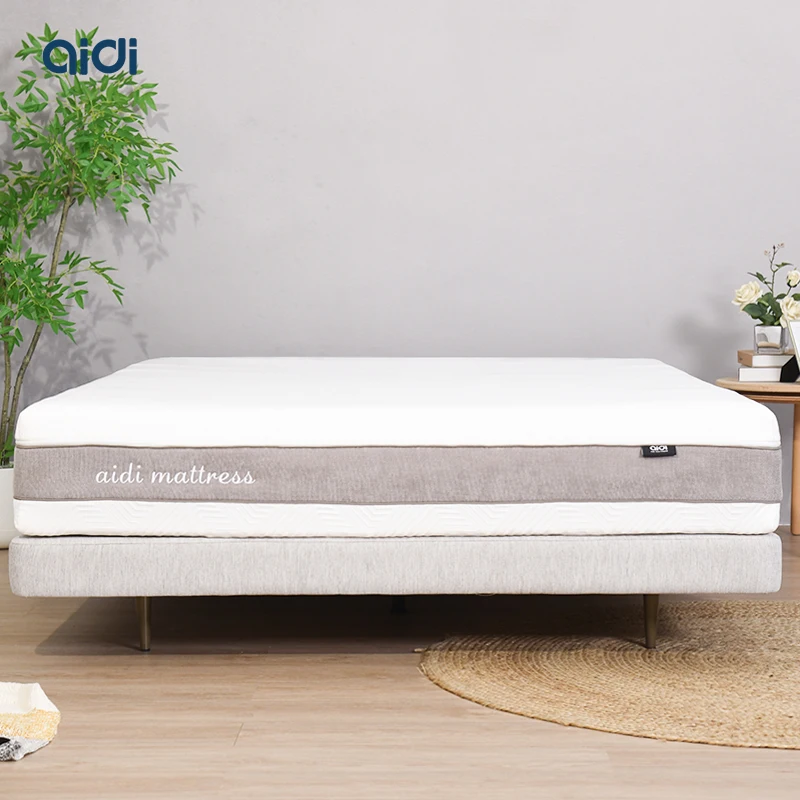 AIDI 7 Zone Massage Pocket Spring King Size Mattress Wholesale Suppliers With Gel Memory Foam Bed Mattress  In A Box