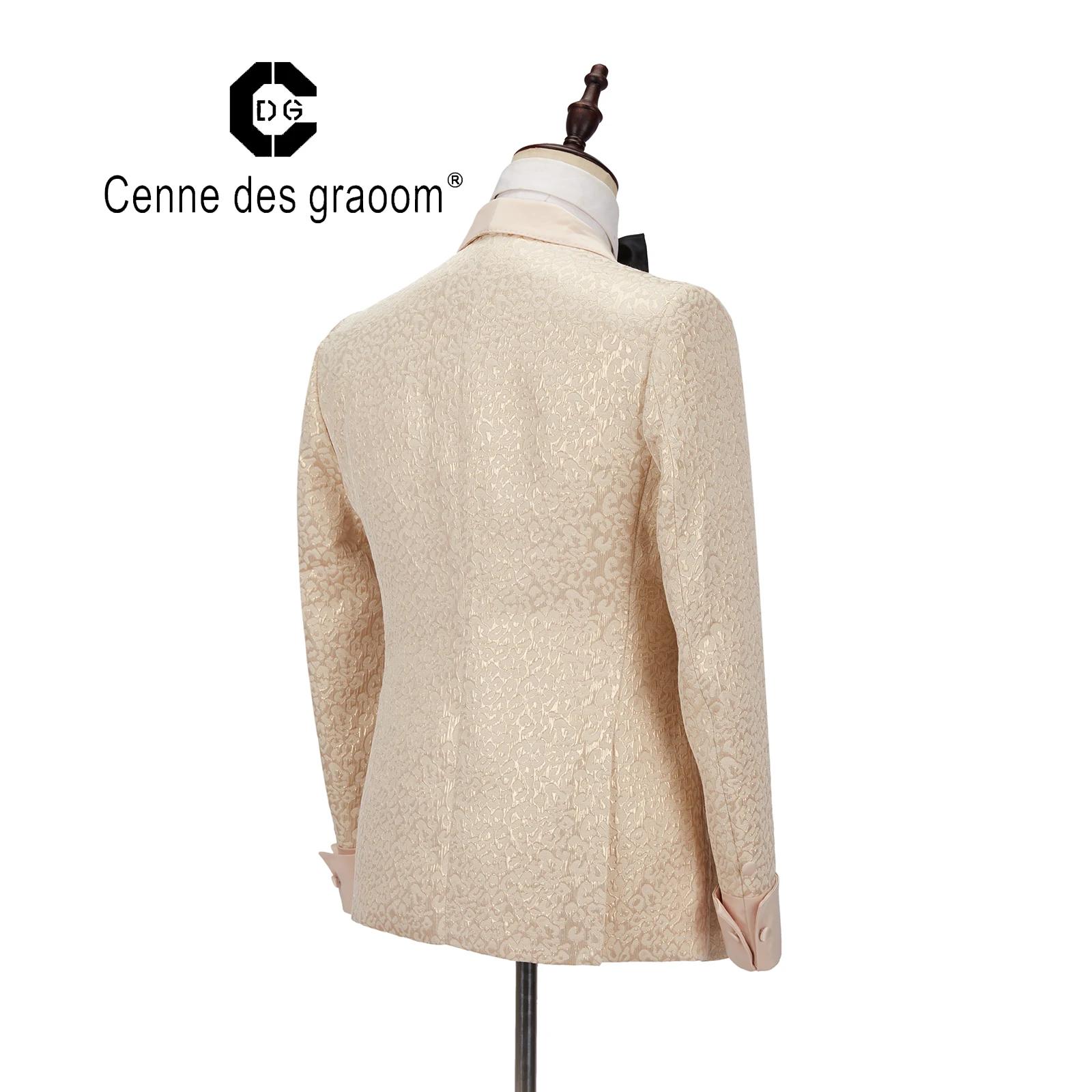 Mens Suit 2 Piece Slim Fit Wedding double breasted for Cenne des graoom Lapel Blazer Trousers