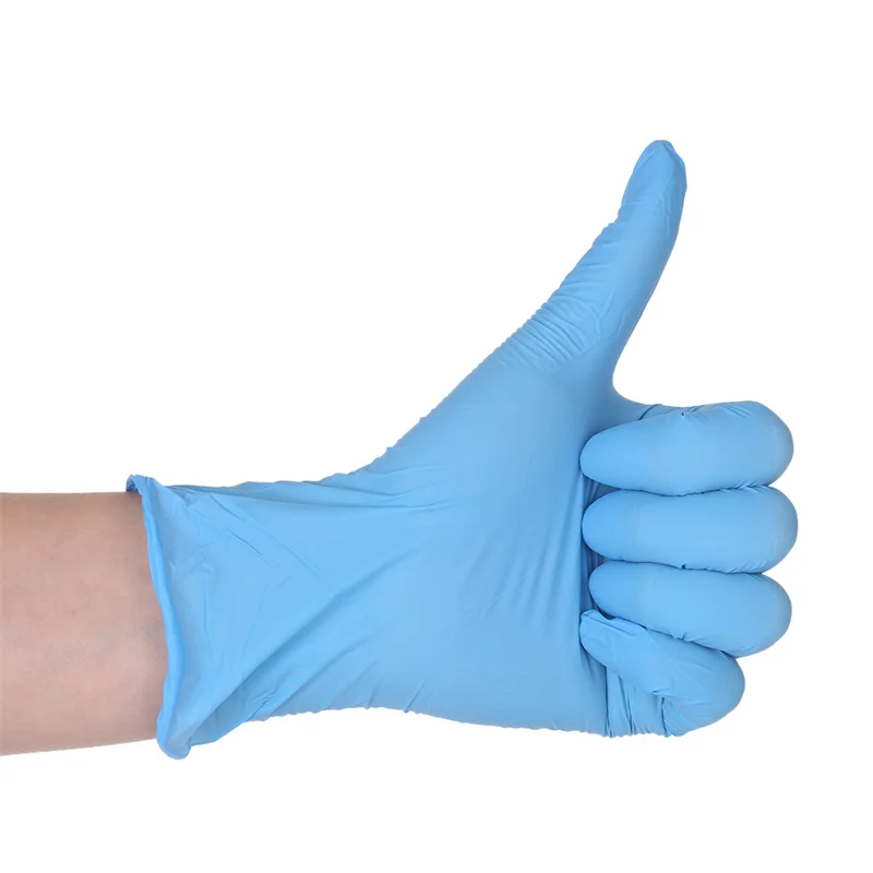 Одноразовые пищевые составные нитриловые перчатки без порошка