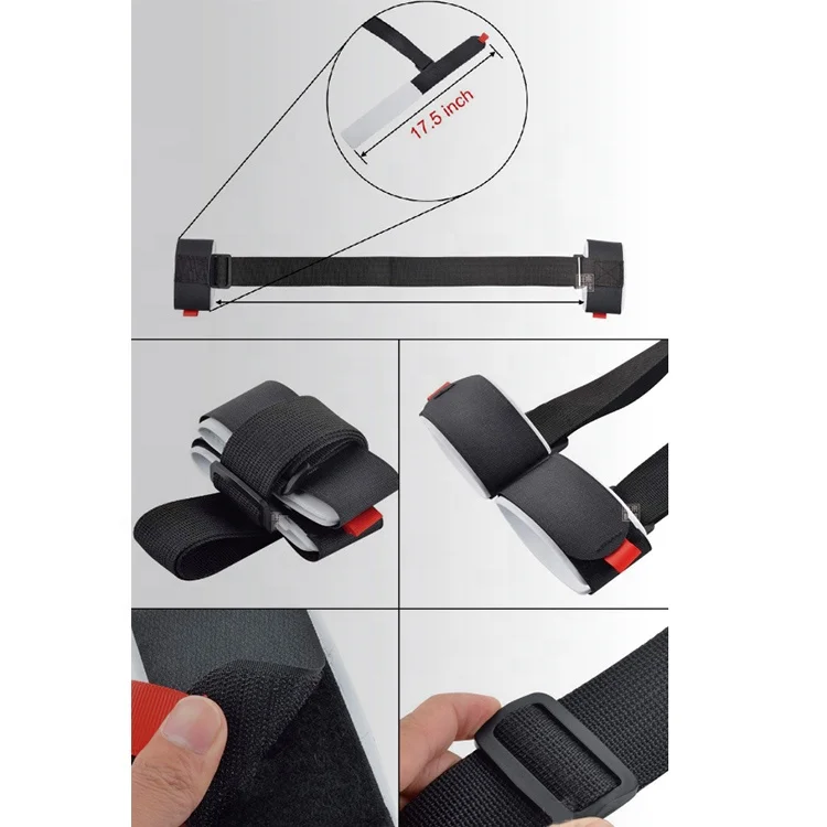 
Portable sled harness adjustable Fixed sled Multifunctional ski boot straps 