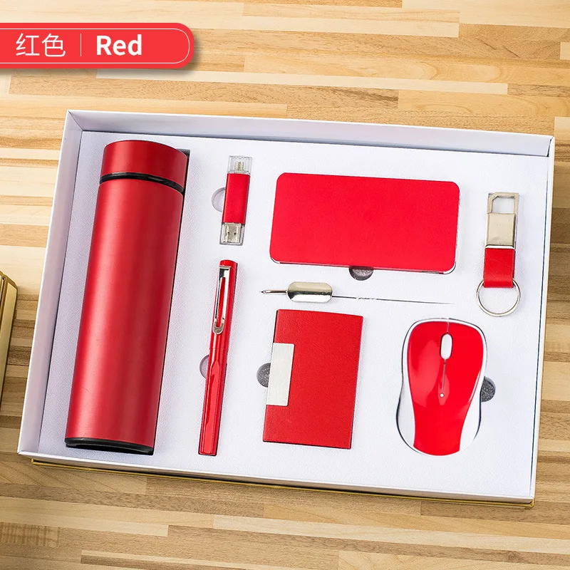 New Product Ideas 2024 Promotional Trend 7 in 1 Vacuum Cup Souvenir Gift Set For Business Gift Set