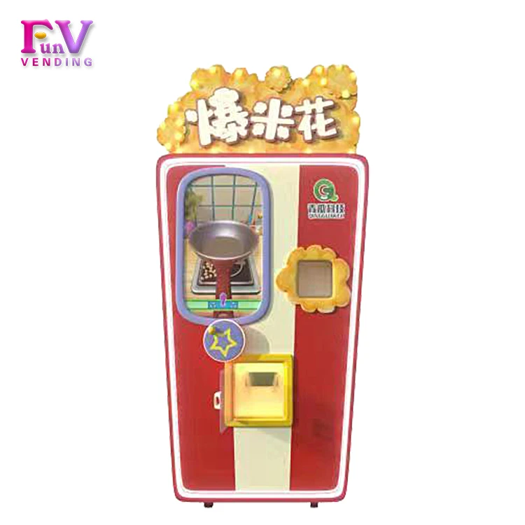 Automatic Multi-flavor coin operated Popcorn  Vending Machine