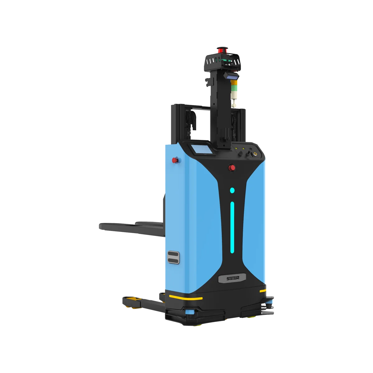 2021new Forklift Laser Guide Material Handle Equipment 1.5ton Load Indoor Forklifts