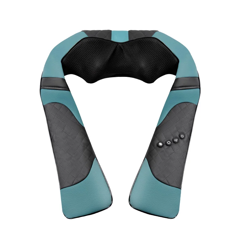 3d wrap heated shiatsu kneading back and neck shoulder massager