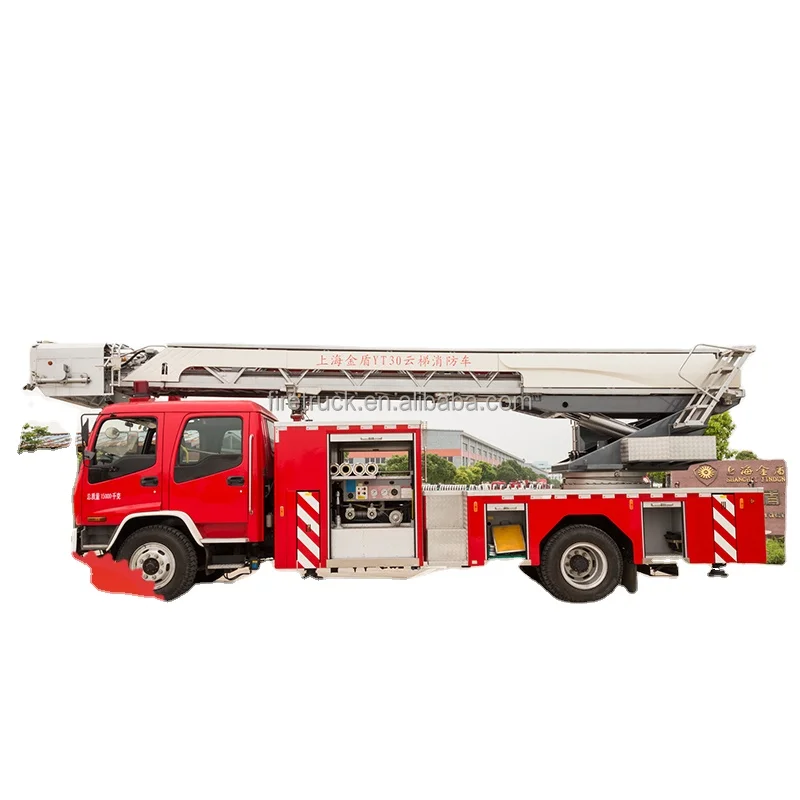 China Top 3 Aerial Ladder Fire Truck with Advanced Technology and Stainless Steel