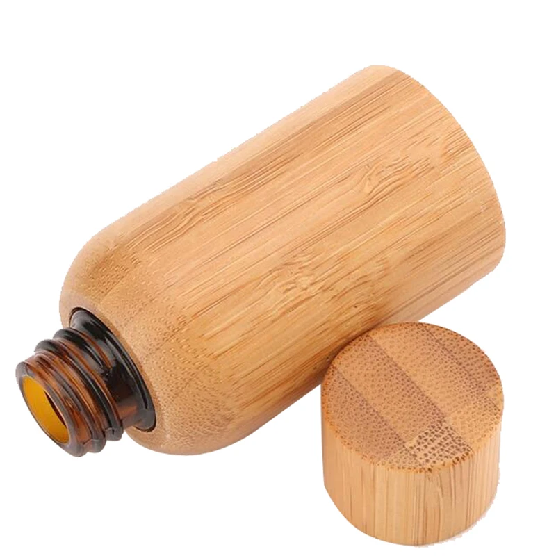 Customized food grade bamboo lotion cream packaging cosmetic jar plastic bottle