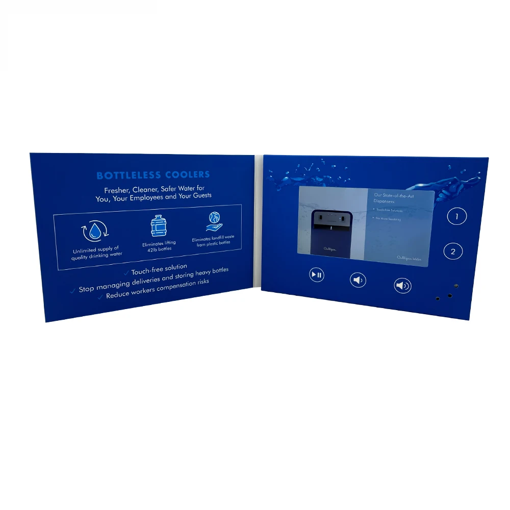 New Business Card Lcd Screen Brochure A5 Video Brochure Mailer For Marketing