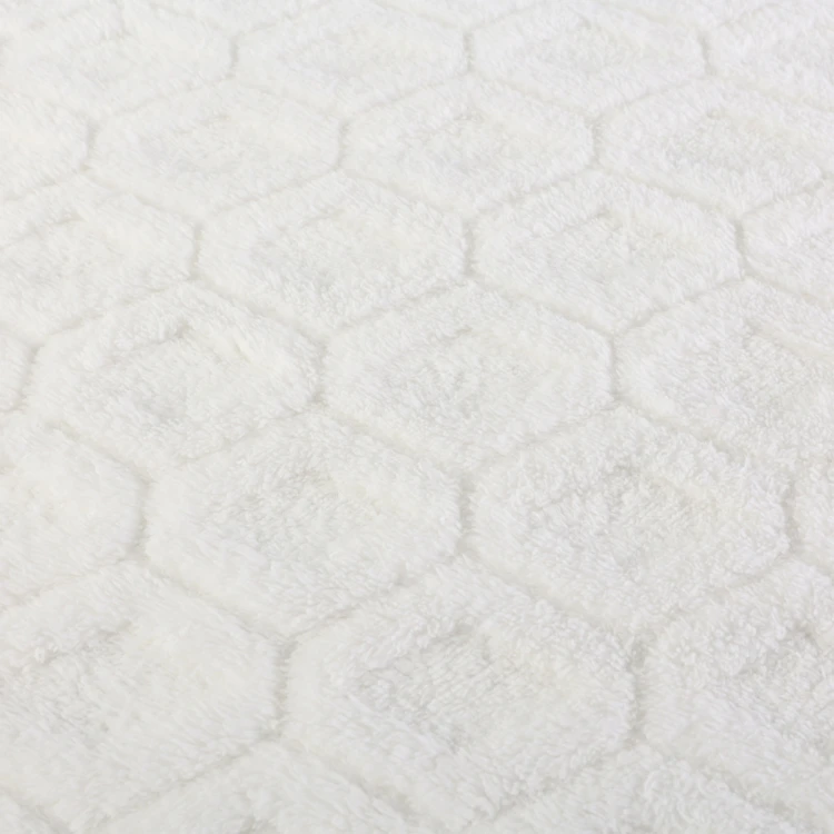 Factory Direct Sherpa 3D Jacquard plush Fleece Fabric OEM Two-side Warm Soft Plush Fleece Jacquard Sherpa Fabric