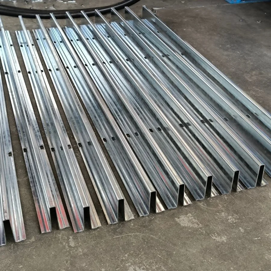 24 Gauge Galvanized Steel Garage Door Strut (U-Bar) Profile Roll Forming Making Machine for Reinforcement