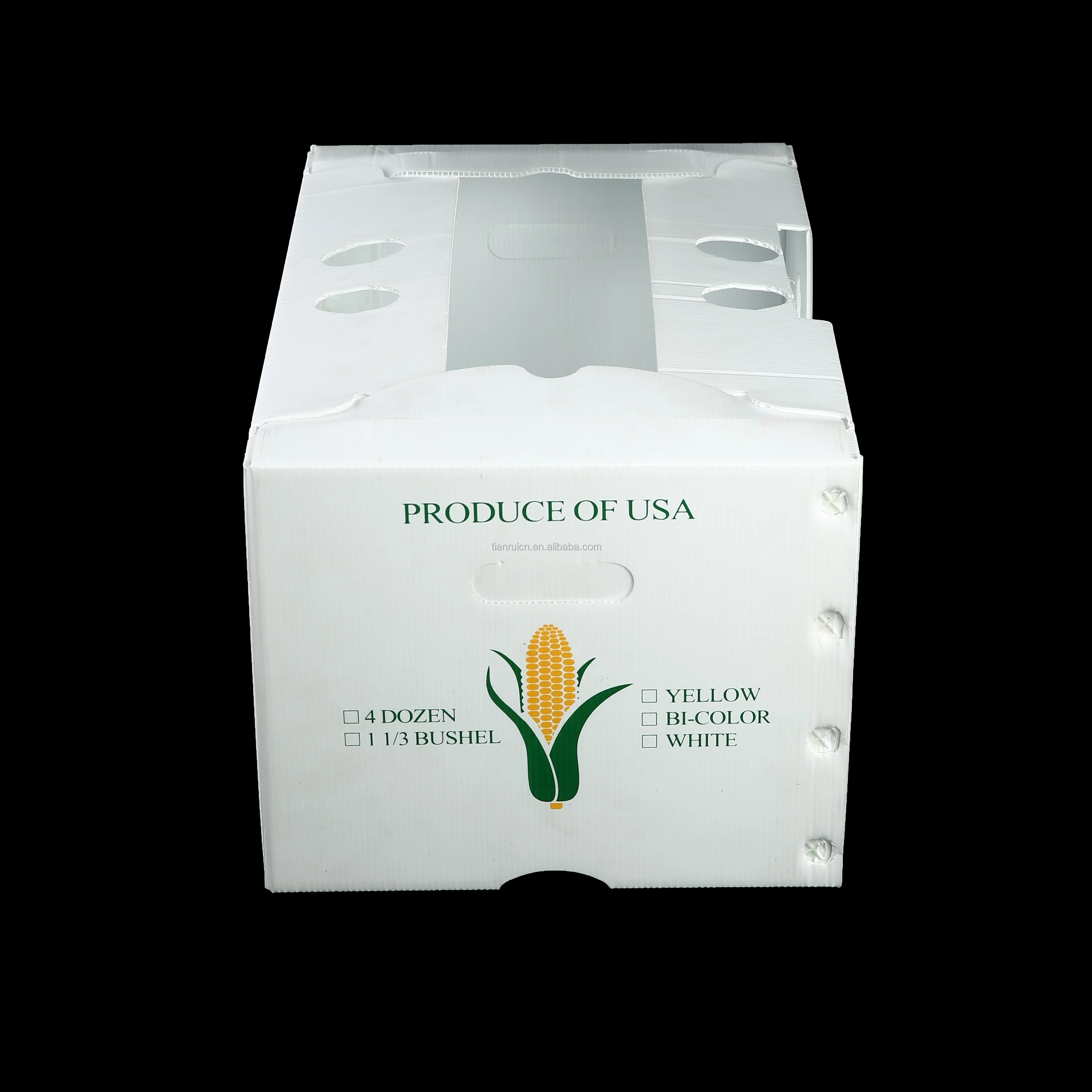 plastic coroplast sheet sweet corn box