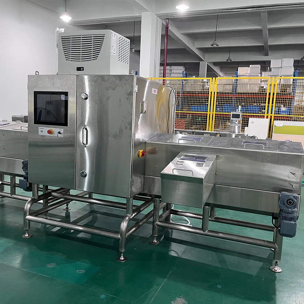 Dual beam X-ray inspection system for metal canned products x ray machine for glass can