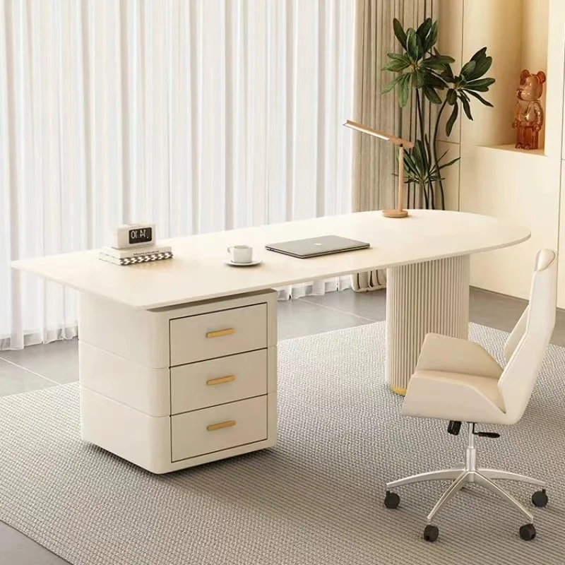 Modern style desk office with storage computer desk home living room dining room beauty salon consultation desk