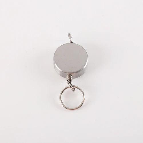 Black Retractable Key Ring Badge Reel for ID Card Key Keychain Badge Holder
