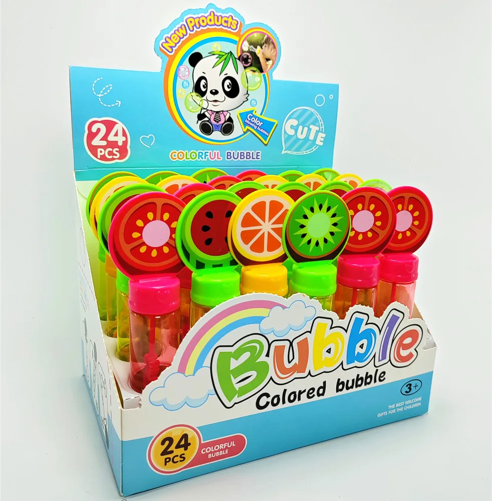 OEM promotion  kid bubble tube 30 ml Cartoon Bubble water wand toy Wholesale